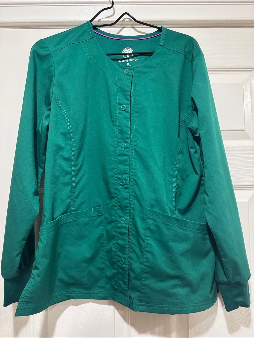 healing hands Green Utility Scrub Jacket